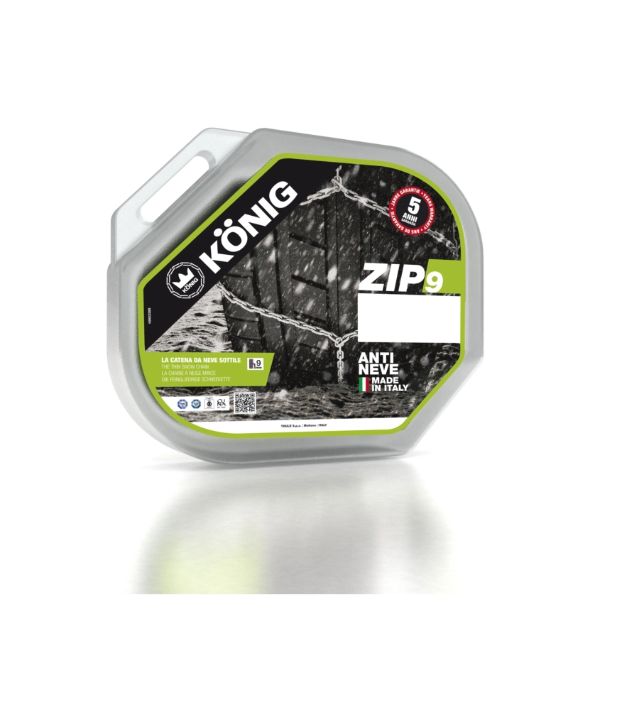 Catene da neve made in italy per auto "zip 9" codice misura 040 - konig.